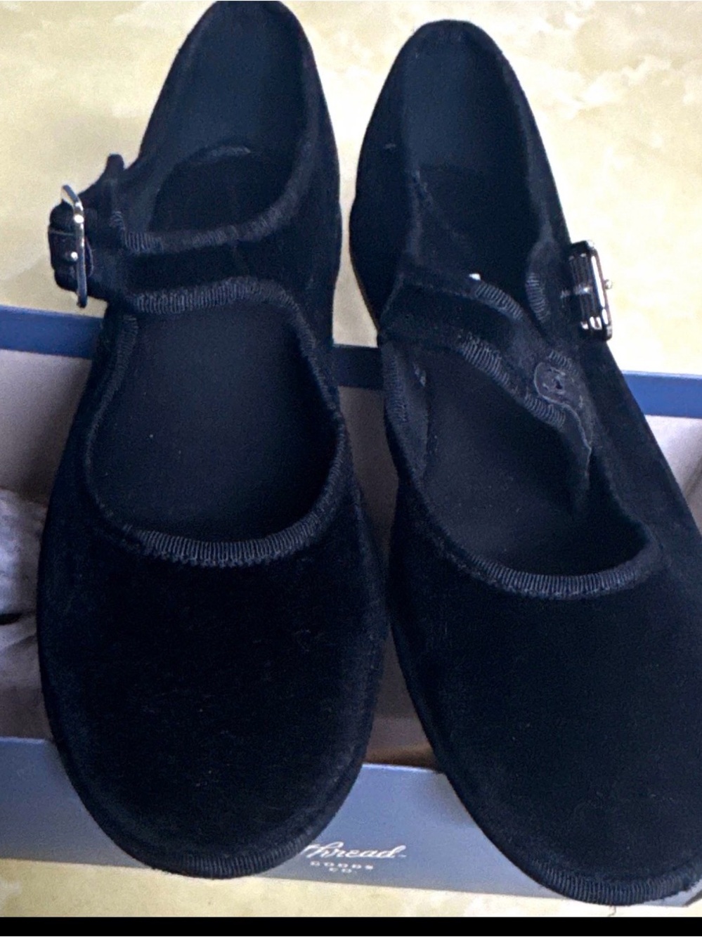 Universal Thread Ultimate Comfort Black Mary Jane Buckle Flats Women’s 6.5 M
